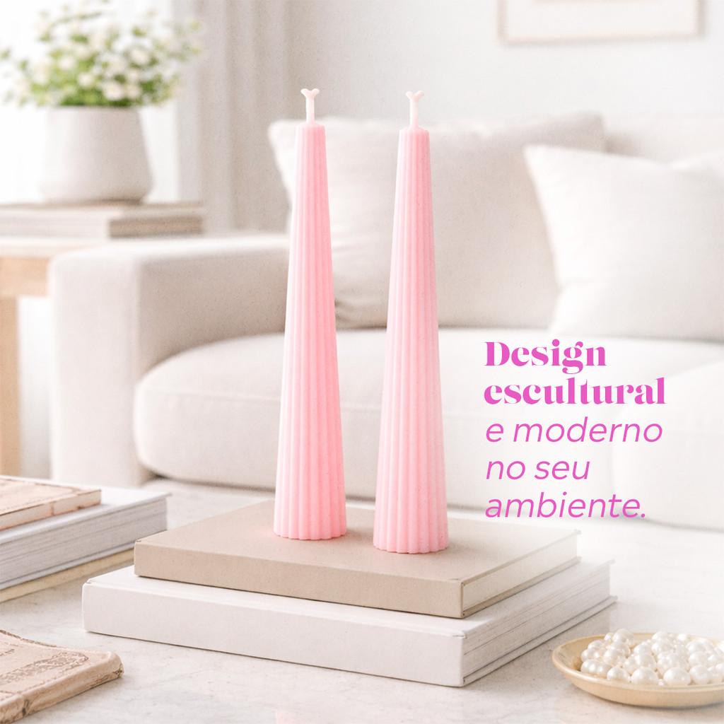 Vela Decorativa Torre Com Design Escultural 22,5Cm E 100g