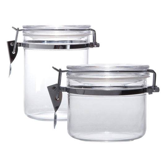 Pote de Acrílico 470 ml + Pote de acrílico 800 ml