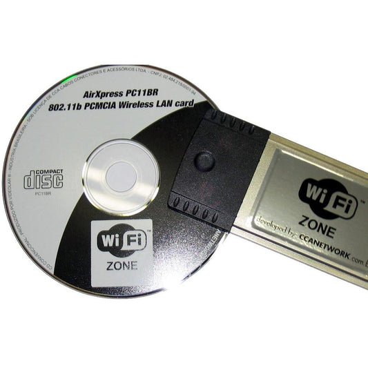 Placa Pcmcia Para Rede Sem Fio Wi-Fi  11 Mbps
