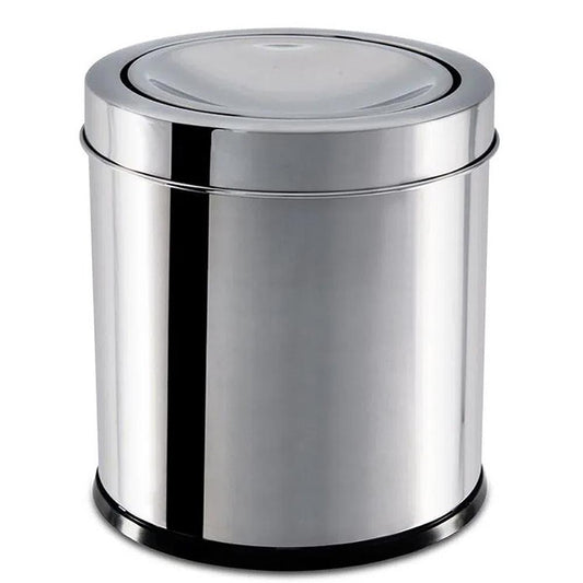 Lixeira Inox Tampa Basculante 7,8Litros Decorline
