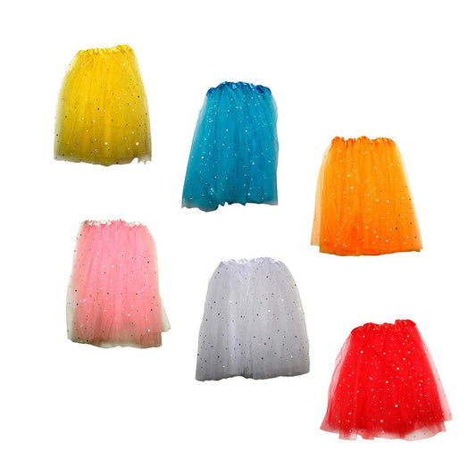 Saia Carnaval Tule 40Cm Sortida Cores Vibrantes E Conforto Silver Festas