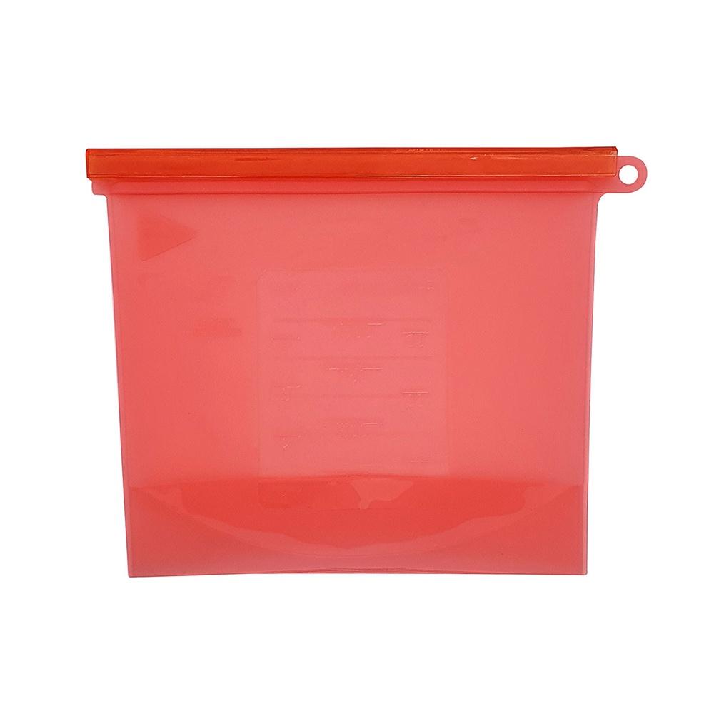 Sacos reutilizáveis para alimento 28cm verde e vermelho