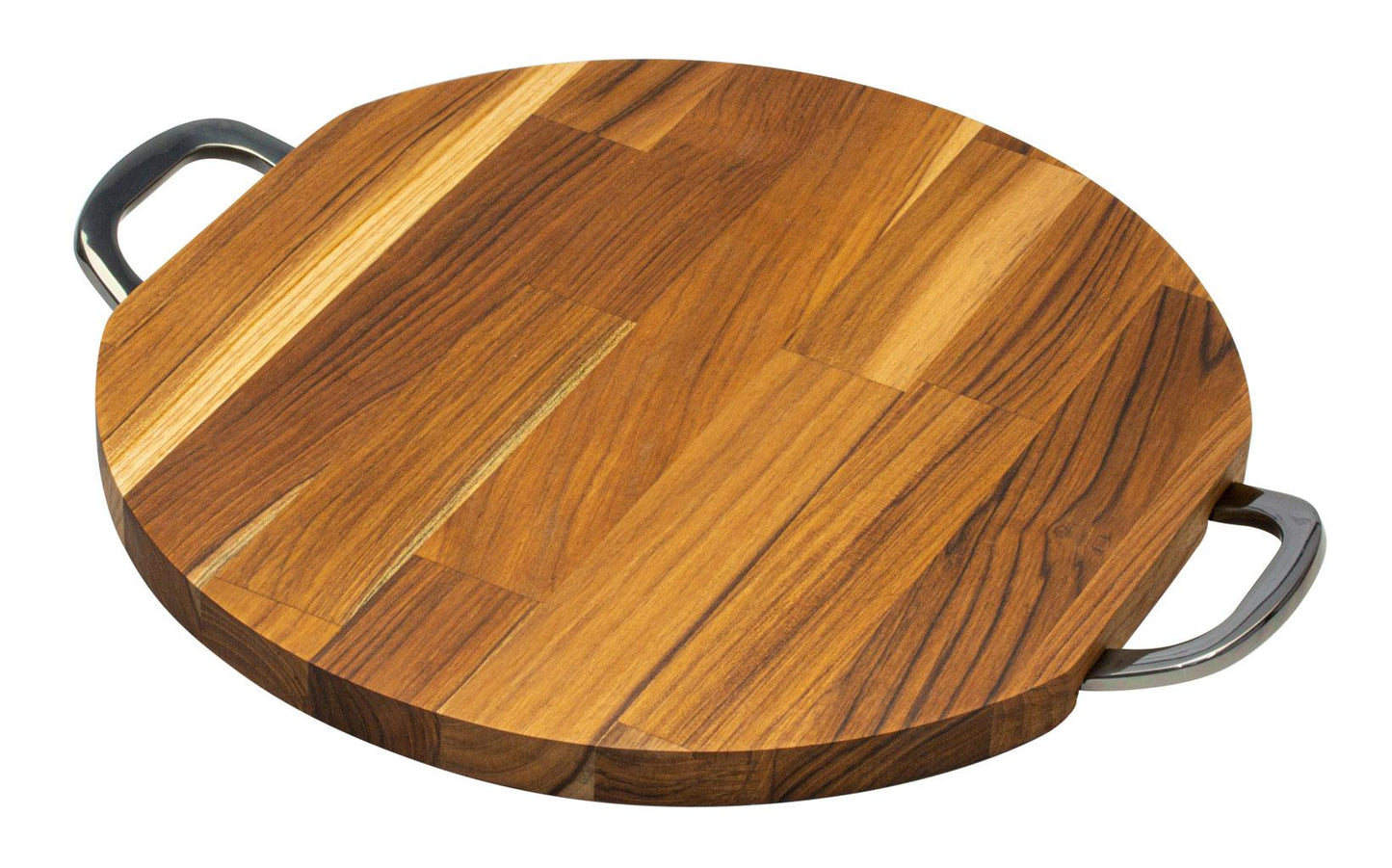 Bandeja Queens para corte em madeira com alça 38cm