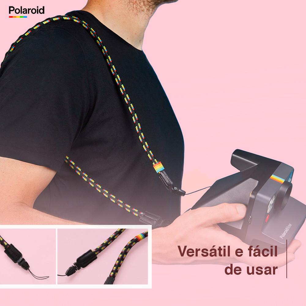 Alça Redonda Para Câmera Polaroid Couro Vegano, Estilo E Versatilidade