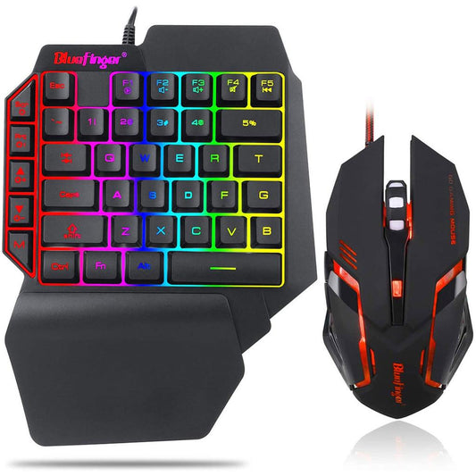 Kit Teclado Retroiluminado + Mouse para PC/MAC/PS4 e XBOX