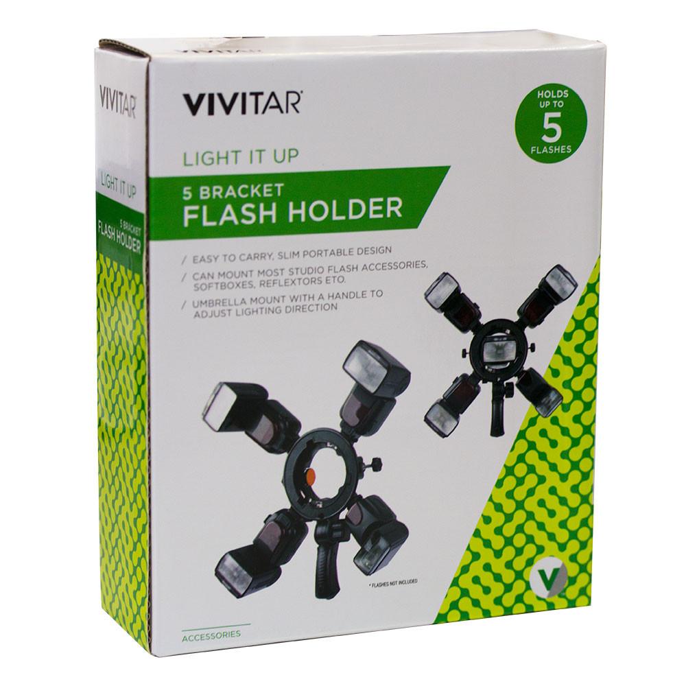 Suporte profissional Vivitar VIVFB200 para até 5 acessórios fotográficos