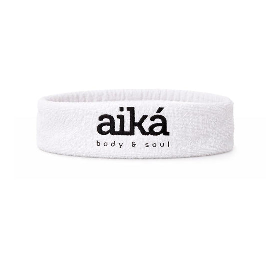 Faixa De Cabelo Para Skincare Branca Atoalhada Com Velcro