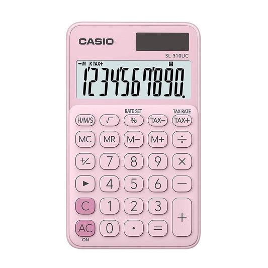 Calculadora Portátil Casio c/ visor amplo 10 dígitos e alimentação Dupla