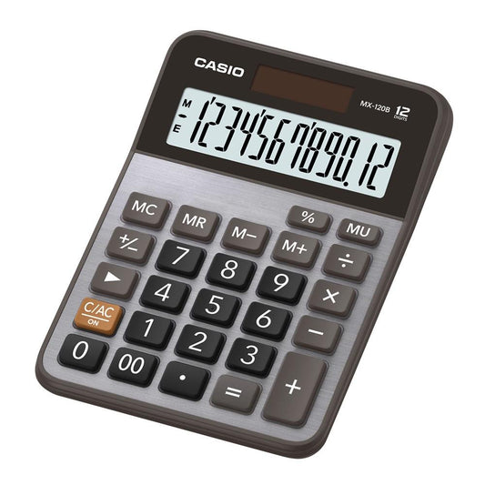 Calculadora Casio de mesa 12 dígitos e alimentação solar MX-120B