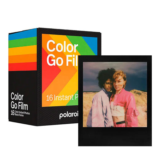 Pacote Filme Polaroid Go Color Moldura Preta Com 16 Fotos