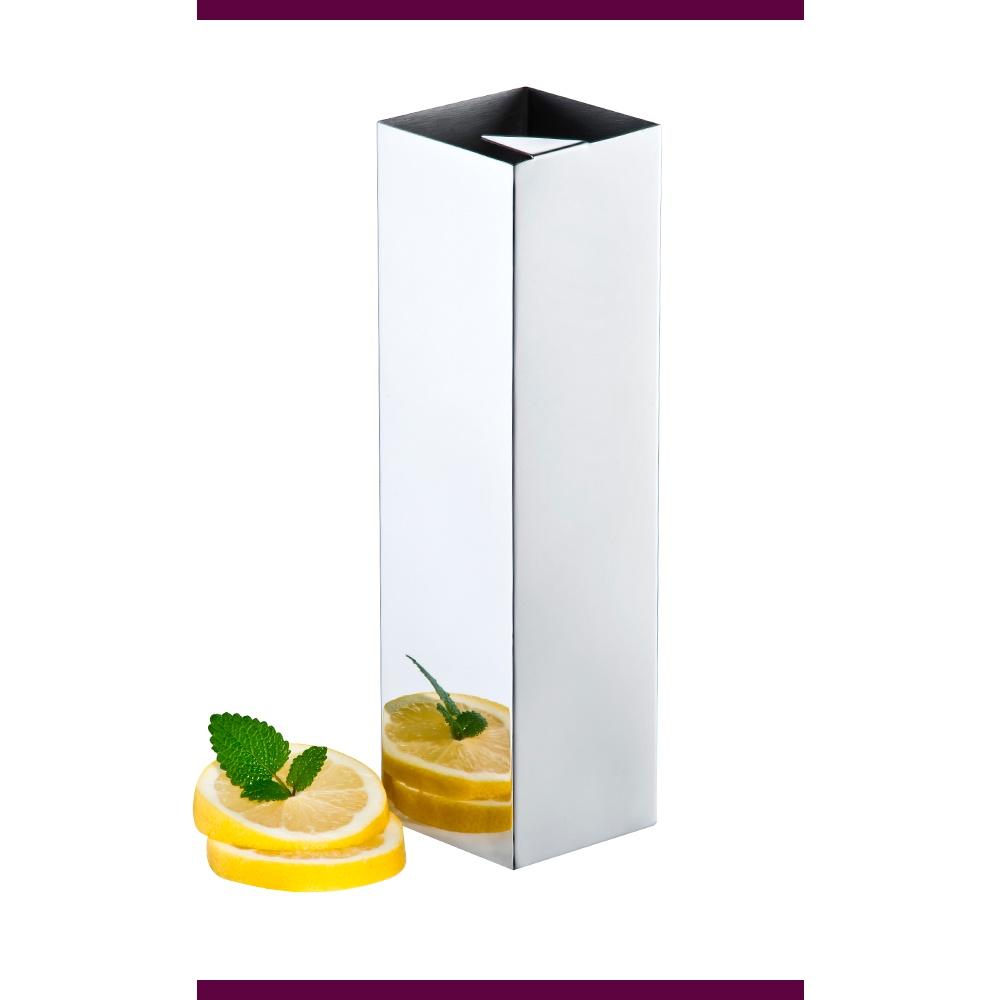 Jarra Ritratto quadrada 1,5L inox com grelha única Designer Studio Riva