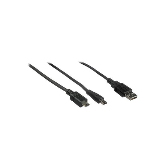 Cabo micro USB/ mini USB para carga e energia