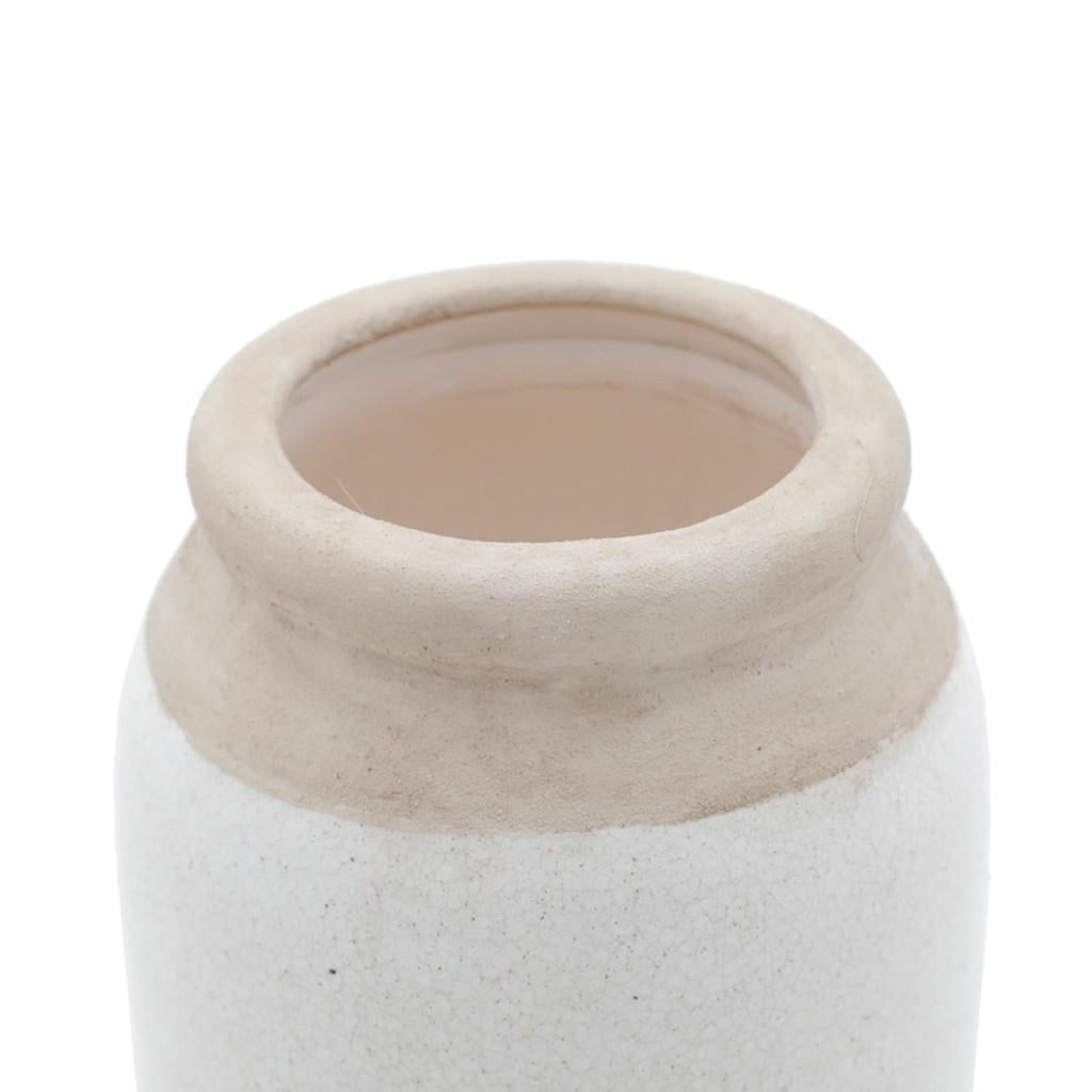 Vaso decorativo porcelana marfim 10x10cm