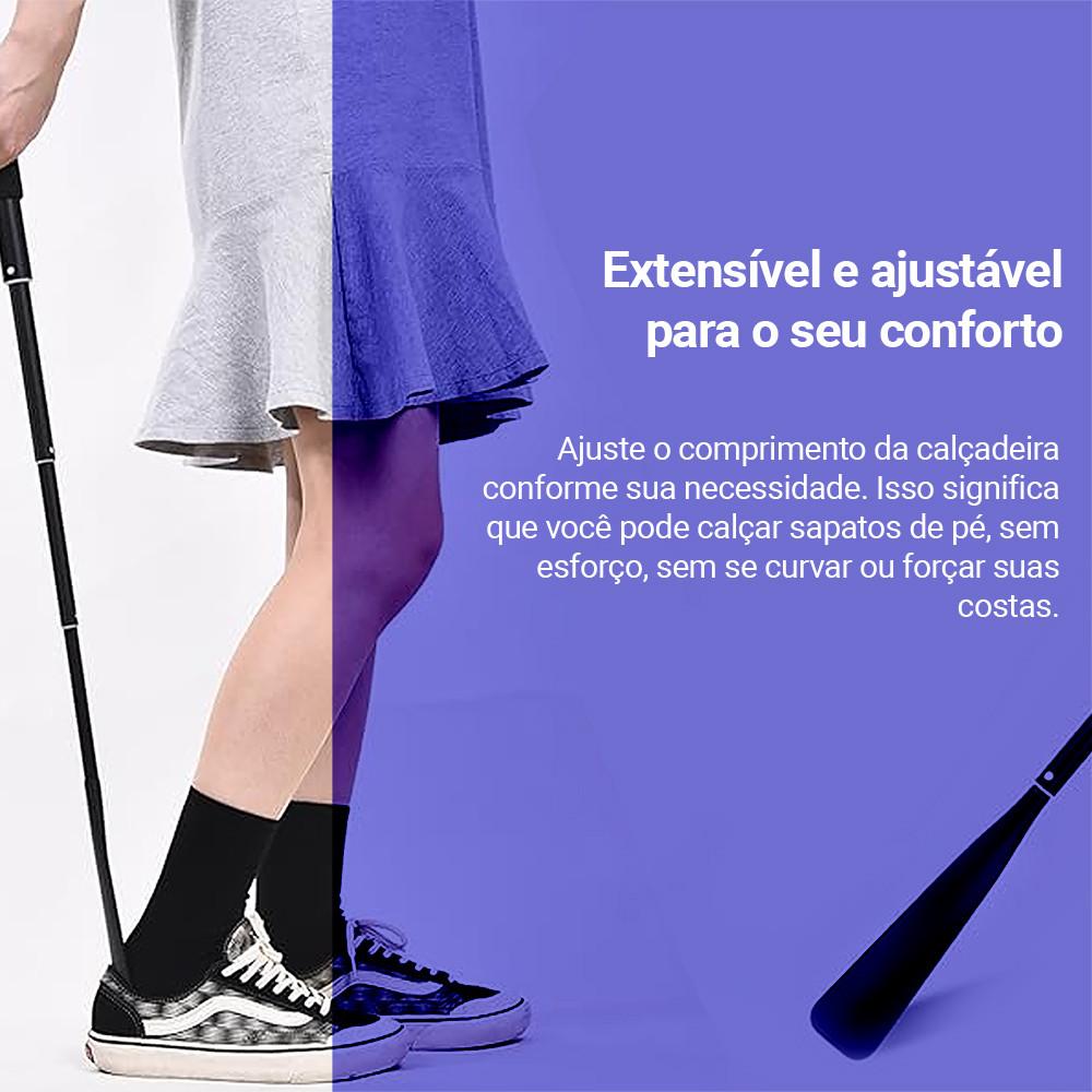 Calçadeira Retrátil De Alumínio Com Extensão de 37 até 94cm