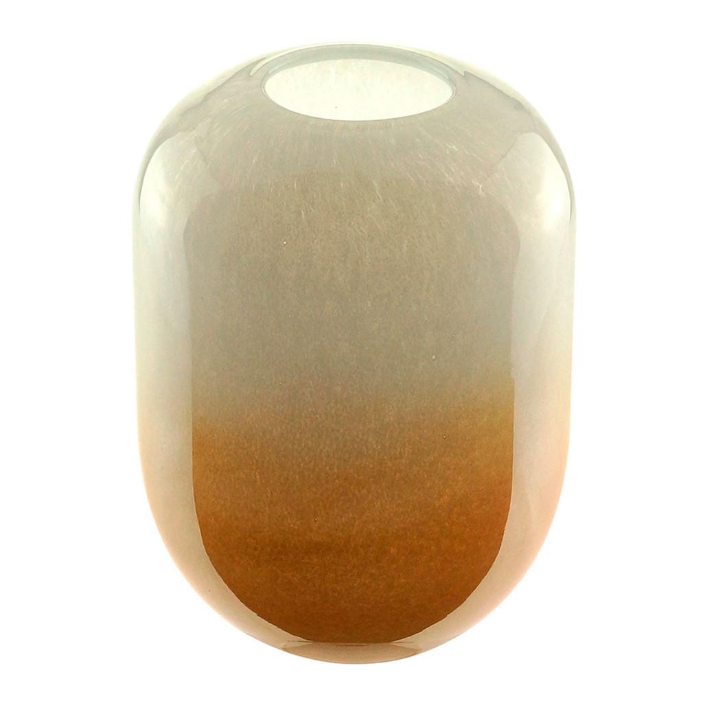 Vaso vidro branco 14x18cm