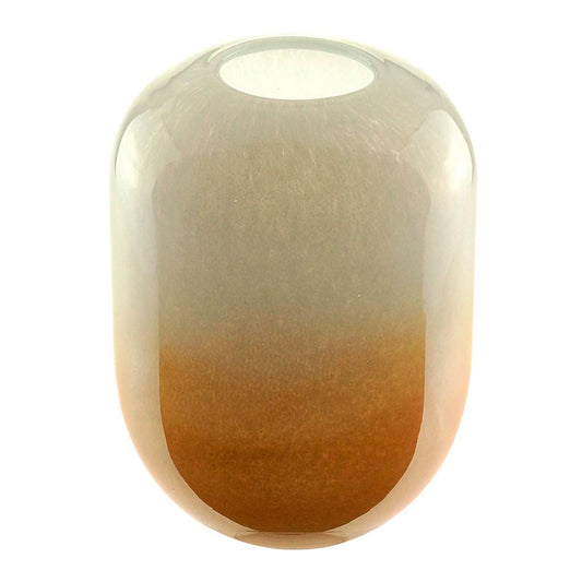 Vaso vidro branco 14x18cm
