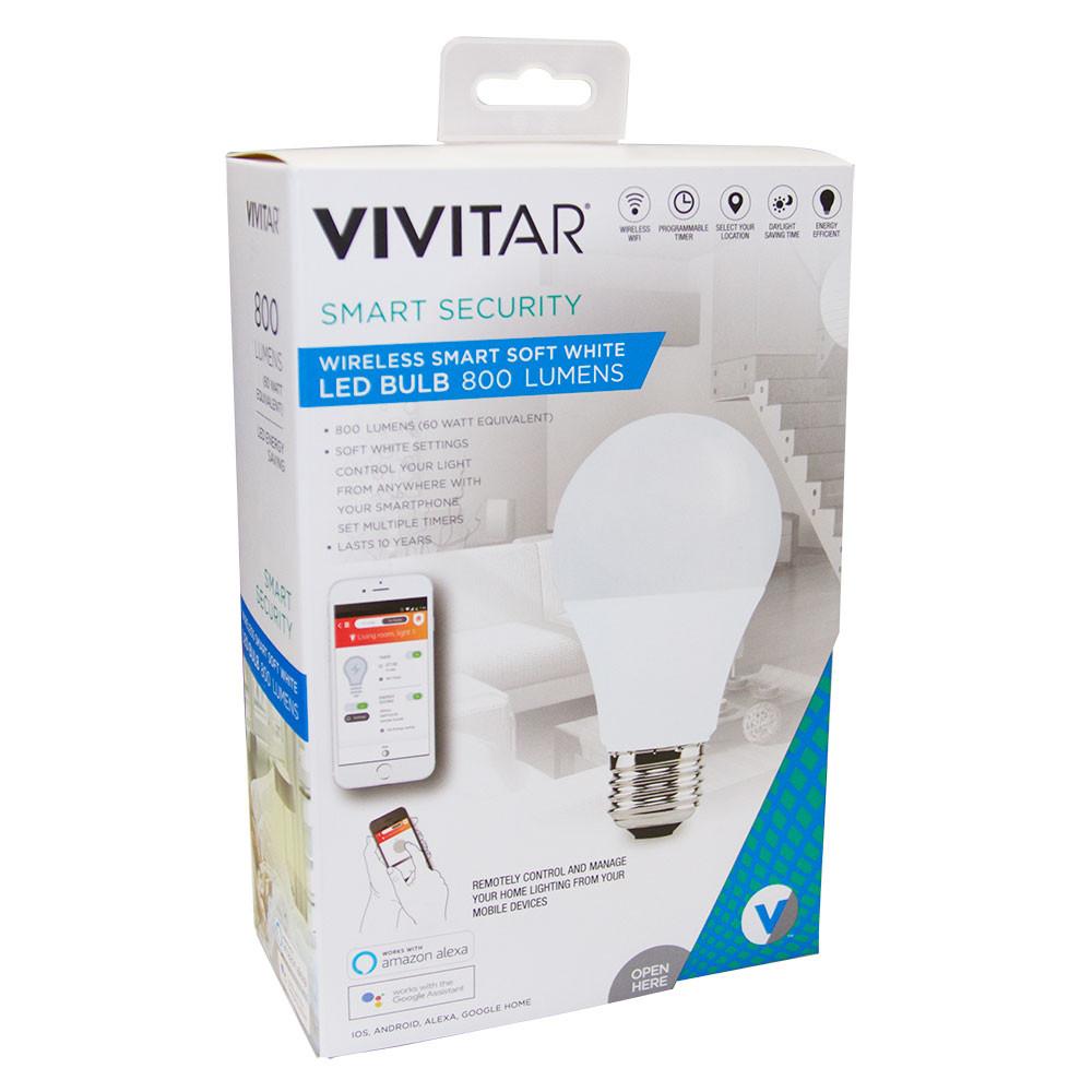 Lâmpada LED WiFi Vivitar LB-95 800 Lumens Branca