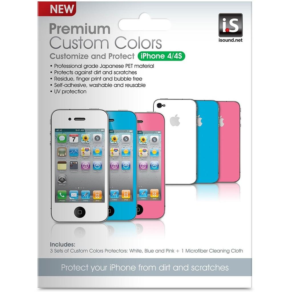 Conjunto de 3 protetores Premium para iPhone 4 / 4S