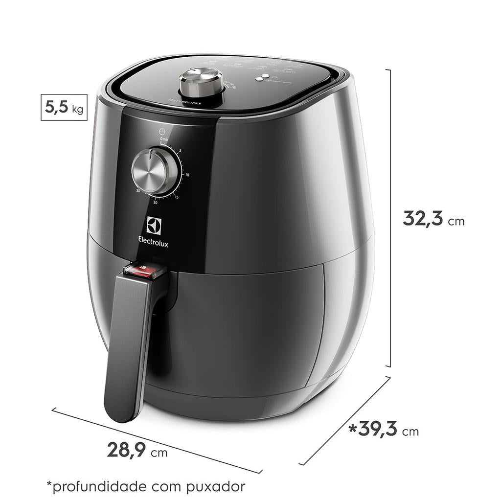 Fritadeira Elétrica Grand Airfryer Electrolux 4L EAF30 Grafite
