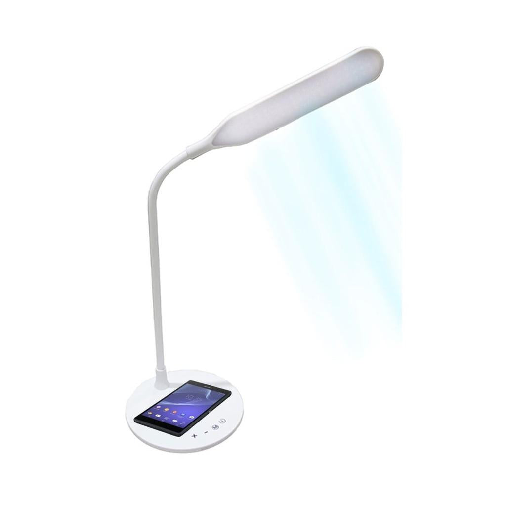 Luminária LED flexível Vivitar PWRFL com base para carga sem fio de Smartphone