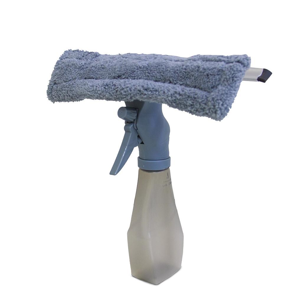 Mini limpa vidros Spray com Rodinho emborrachado - 25,5x6cm