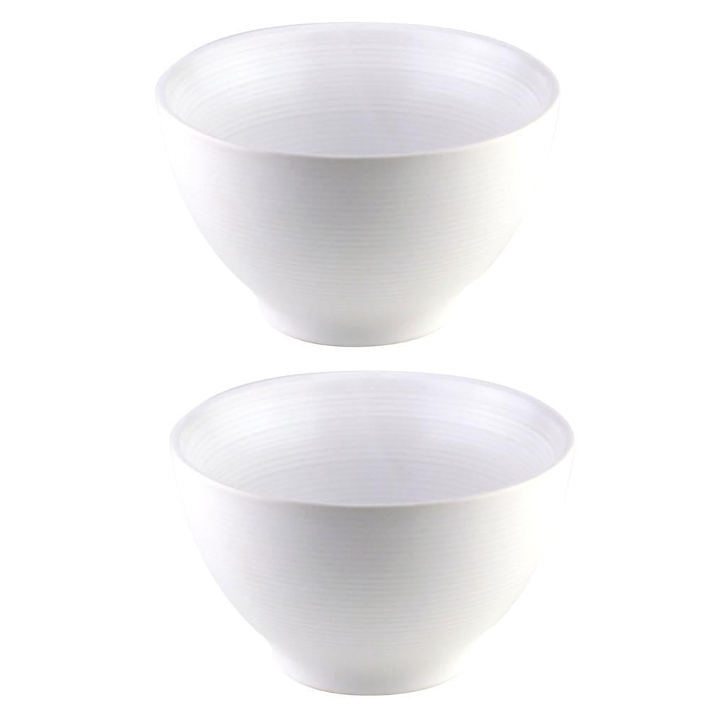 Conjunto com 2 bowls de cerâmica 13cm 620ml branco