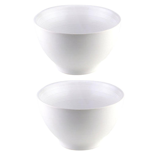 Conjunto com 2 bowls de cerâmica 13cm 620ml branco