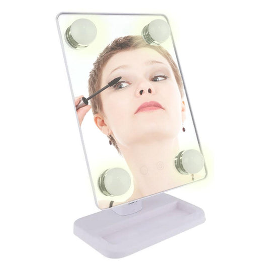 Espelho para maquiagem Vivitar Vanity Mirror c/ iluminação por LED e rotação 360°