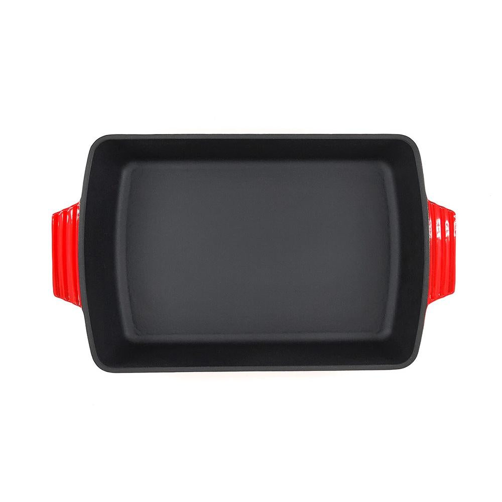 Assadeira retangular Sauté Haus Concept - Vermelha 39X27,1X8,3 6,8L