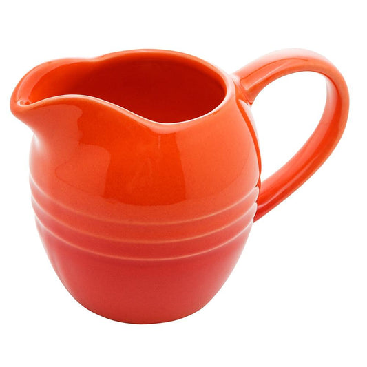 Cremeira de cerâmica retrô laranja 12,5x8x9cm