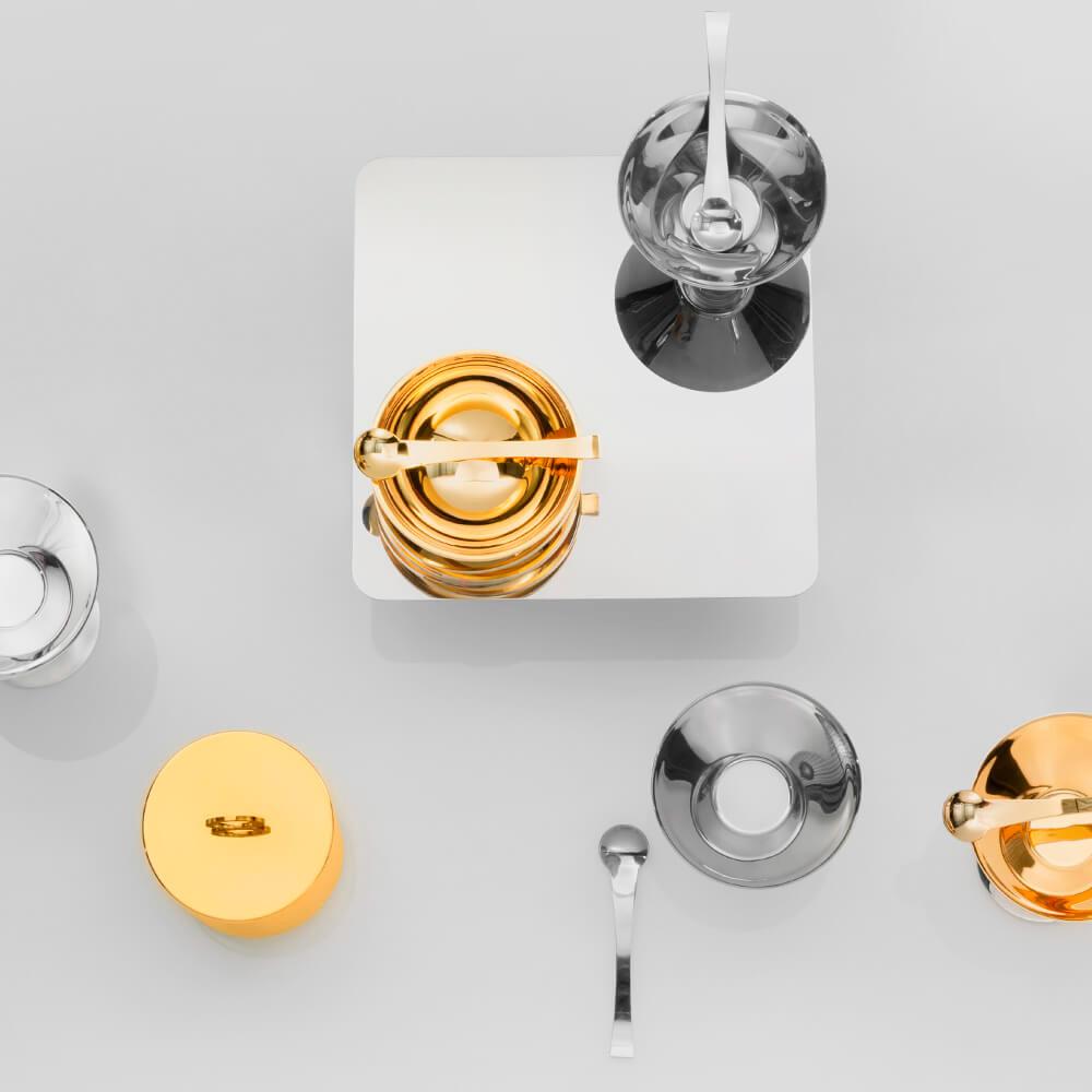Taça Inox Suzzara Com Colher Design Elegante E Durável Riva