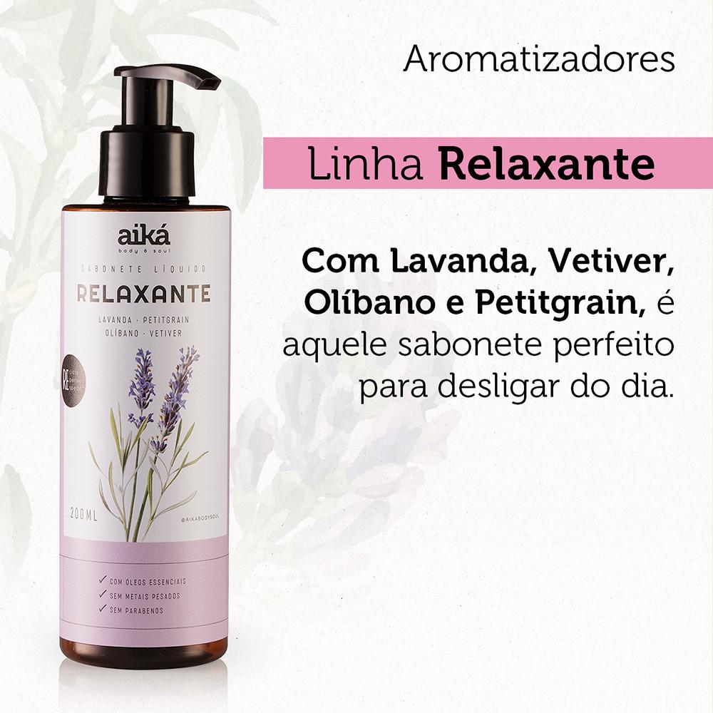 Sabonete Líquido Natural Com Óleos Essenciais 200ml Aiká
