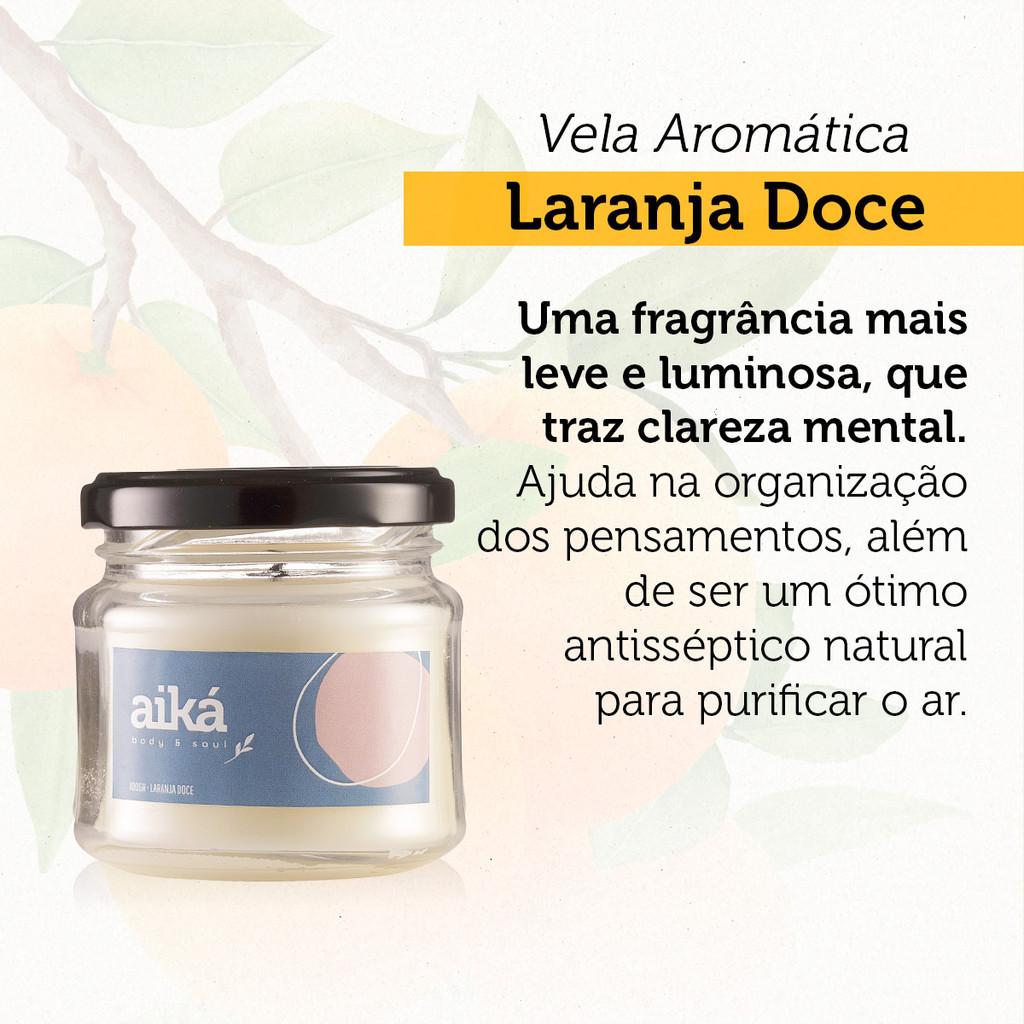 Vela Decorativa Aromática Perfumada 100g Óleo Essencial Aiká