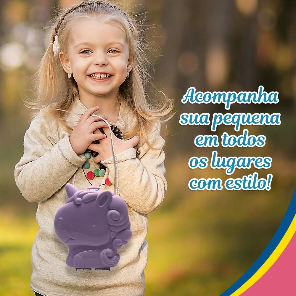 Brinquedo Kit Viagem Bolsa Unicórnio Design E Diversão 24 Peças Toyng